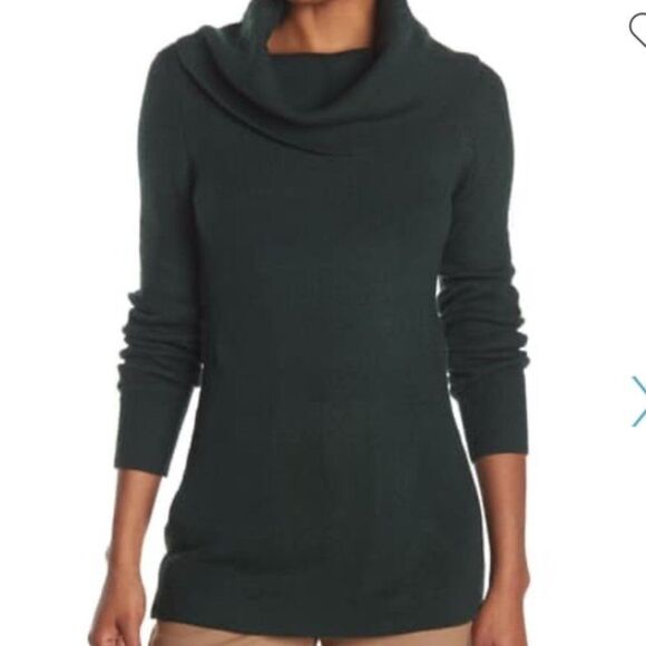 French Connection Cowl Neck Sweater | Forest Pine - Picture 1 of 9